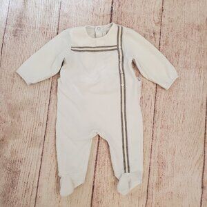 Juste Cle pale blue baby footie stretchy babygro sz 62cm (3mo)